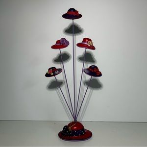 Red Hate Collection 5 Gift card / Business Card  / Picture holder  Hats 10”